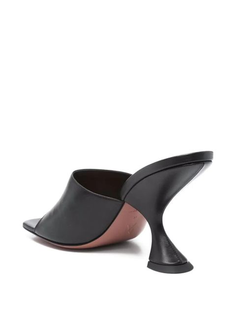 Amina Muaddi 90mm Lupita sculpted heel sandals - Black