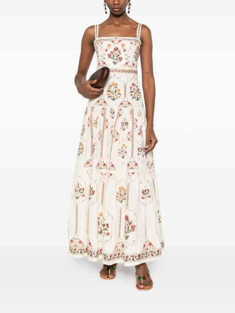 Agua By Agua Bendita Lima floral maxi dress - Neutrals - zdjęcie produktu nr 2