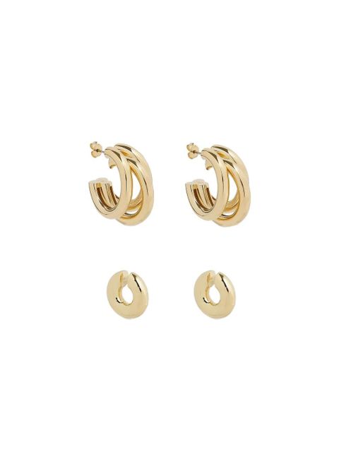 Rabanne triple-hoop earrings set - Gold - zdjęcie produktu nr 2