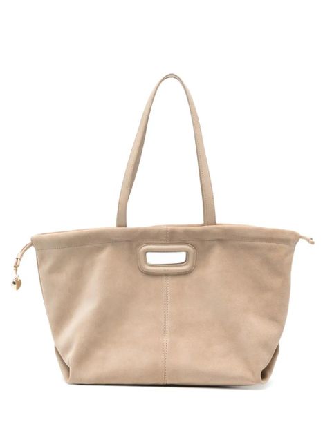 Maje cutout leather shoulder bag - Neutrals - zdjęcie produktu nr 1