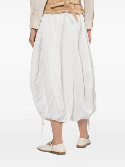 Comme Des Garçons drawstring-cuff balloon trousers - White