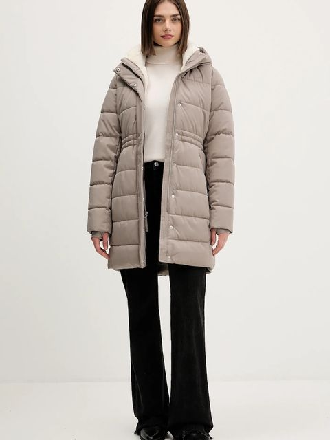 Hollister Co. kurtka kolor beżowy zimowa KI344-5028-400