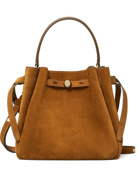 Tory Burch Romy suede bucket bag - Brown - zdjęcie produktu nr 1