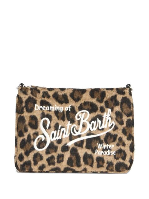 MC2 Saint Barth Aline leopard-print clutch bag - Brown - zdjęcie produktu nr 1