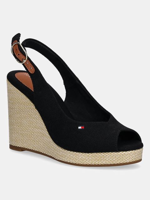 Tommy Hilfiger sandały FLAG HIGH WEDGE ESPAD SLINGBACK - zdjęcie produktu nr 2