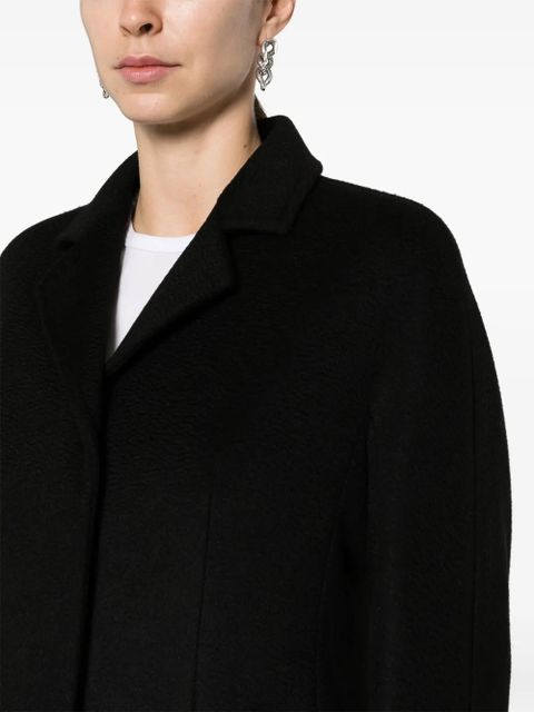 Max Mara Bingo belted camel-hair coat - Black