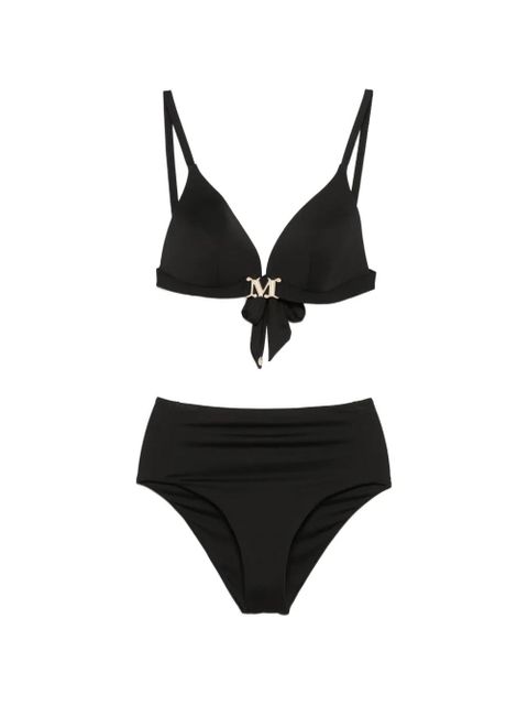 Max Mara Abelia tie-detail bikini set - Black - zdjęcie produktu nr 1