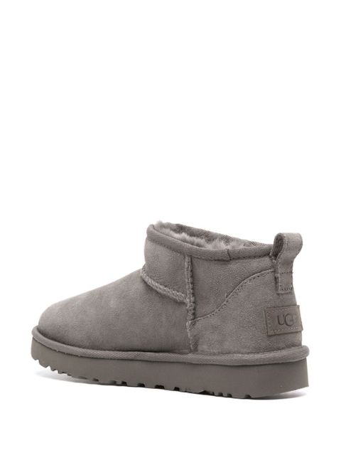 UGG Classic Ultra Mini suede boots - Grey - zdjęcie produktu nr 2