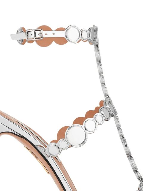 Aquazzura Cha Cha Cha Crystal sandals - Silver - zdjęcie produktu nr 2
