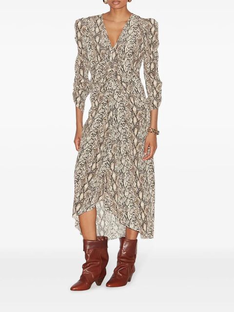 ISABEL MARANT Albini midi dress - Neutrals