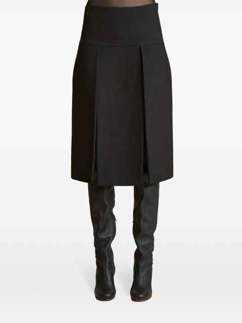 KHAITE Kidd midi skirt - Black
