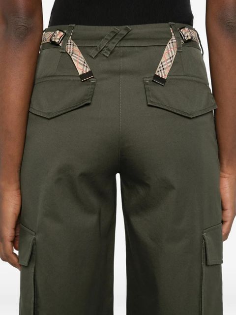 Burberry cargo-pockets straight trousers - Green