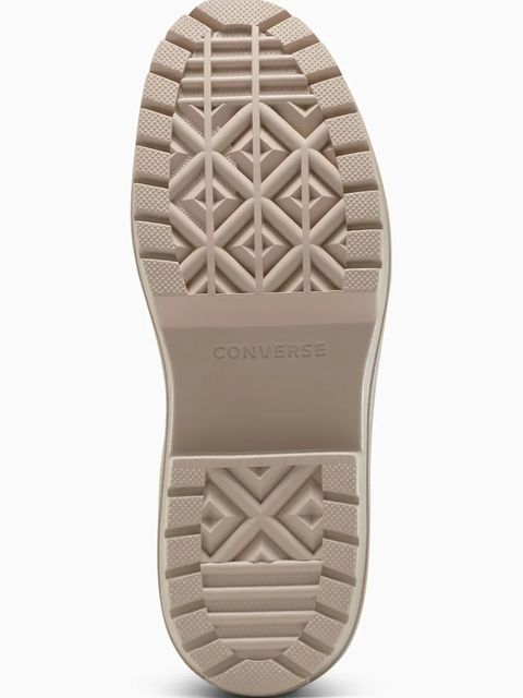 Converse sztyblety zamszowe Chuck Taylor All Star Lugged Heel Nu damskie kolor beżowy na platformie A14544C