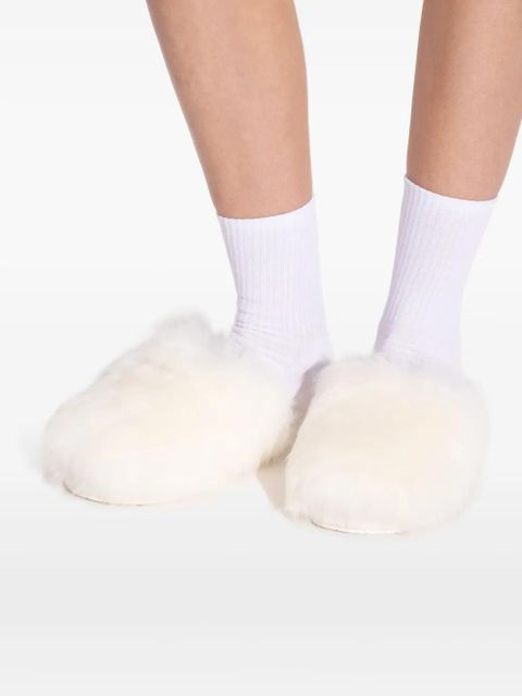 UGG fur-lined slippers - White