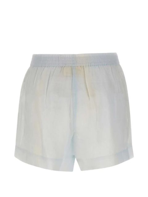 MC2 Saint Barth St. Tropez-print ramie shorts - White