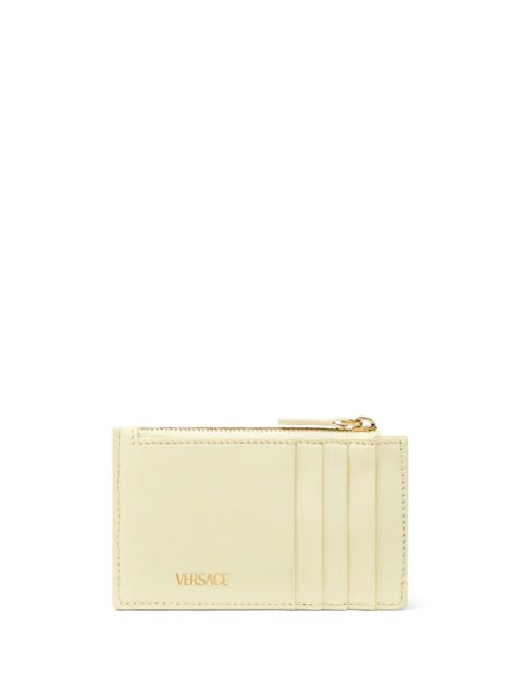 Versace Medusa '95 quilted zip-up card holder - Neutrals
