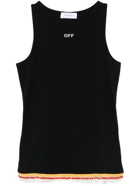 Off-White beaded tank top - Black - zdjęcie produktu nr 1