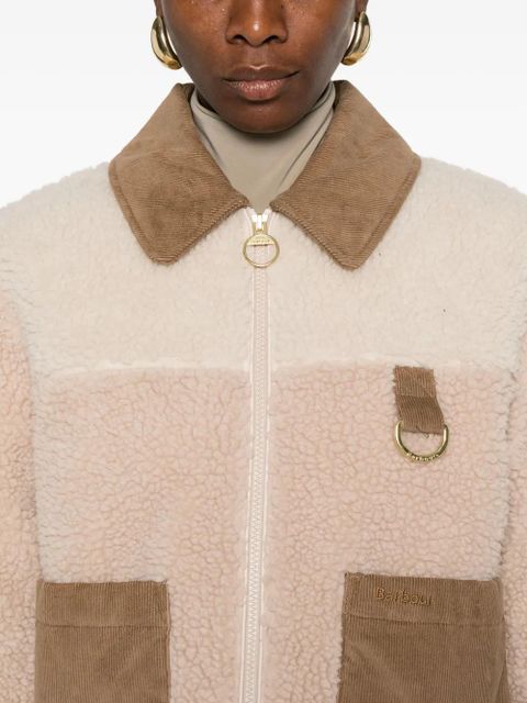 Barbour corduroy-collar jacket - Neutrals