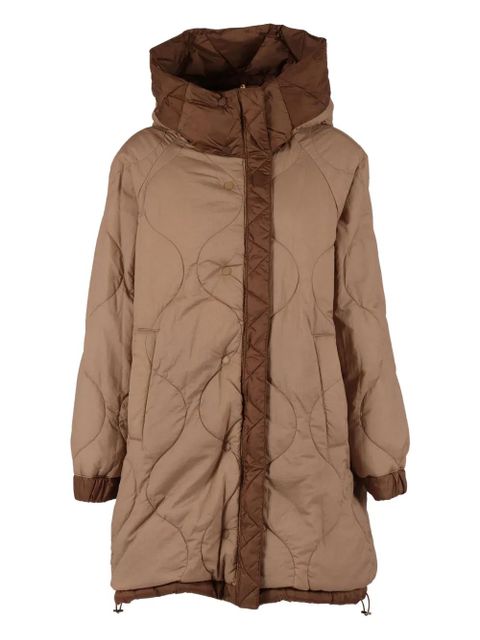 Weekend Max Mara hooded quilted coat - Brown - zdjęcie produktu nr 2