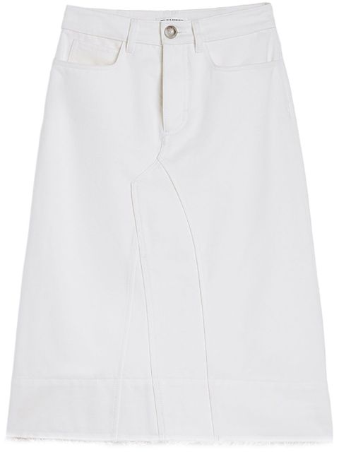Jil Sander A-line panelled denim skirt - White - zdjęcie produktu nr 1