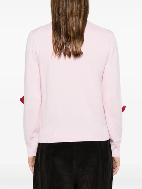 MC2 Saint Barth heart-embroidered sweater - Pink