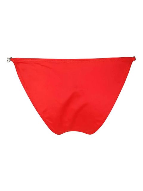 Diesel logo-plaque side-ring bikini bottom - Red - zdjęcie produktu nr 2