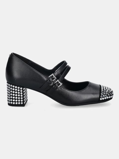 MICHAEL Michael Kors czółenka skórzane Matilda kolor czarny na słupku 40F5MTMP3L.001 - zdjęcie produktu nr 2