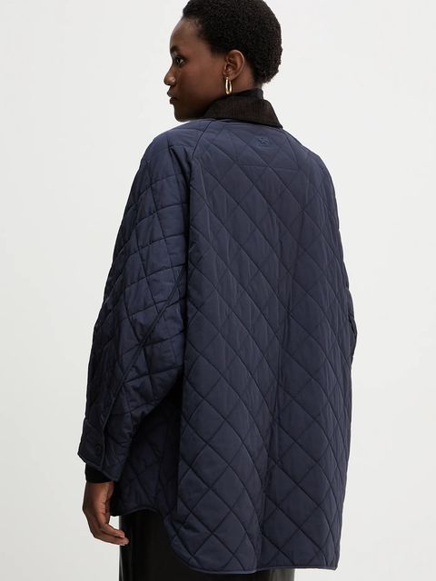 Weekend Max Mara kurtka PEPATO kolor granatowy przejściowa oversize 2525496102600