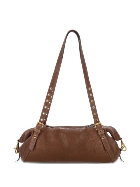 Miu Miu leather eyeleted tote bag - Brown - zdjęcie produktu nr 2