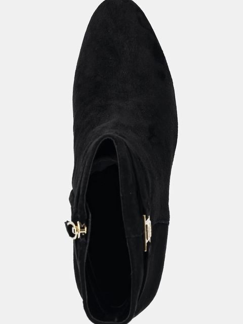 Lauren Ralph Lauren botki zamszowe Kellie Bt Hl kolor czarny na słupku 802967827001