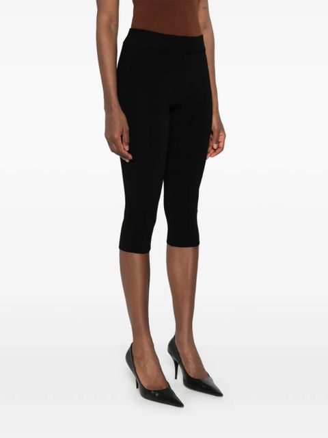 Magda Butrym ribbed capri-length trousers - Black