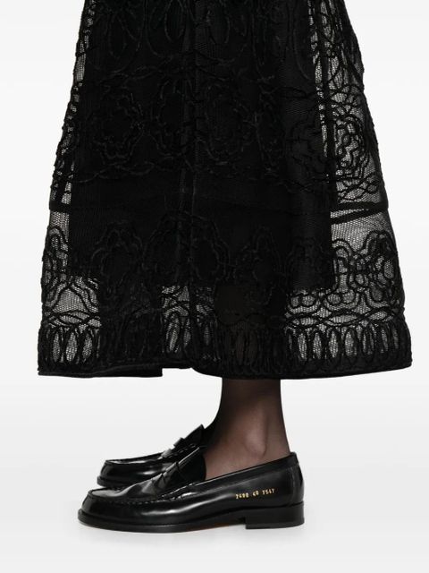 Maje floral midi skirt - Black