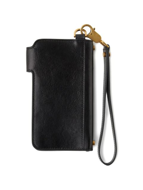 Versace Emblème long leather wallet - Black - zdjęcie produktu nr 2