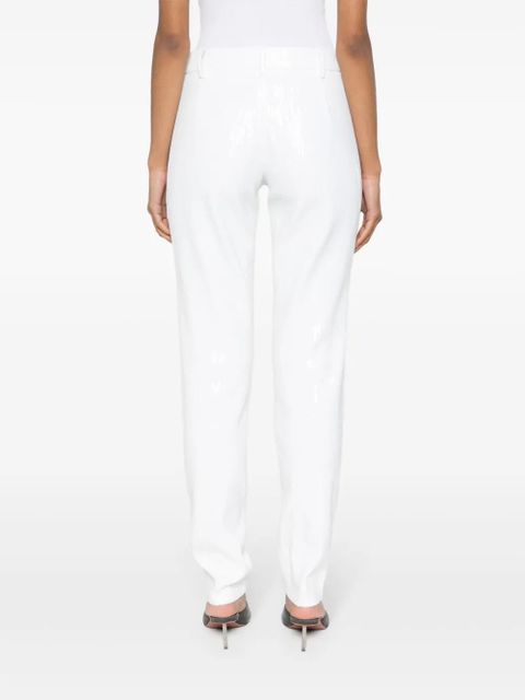 Zadig&Voltaire Prune sequin-design slim trousers - White