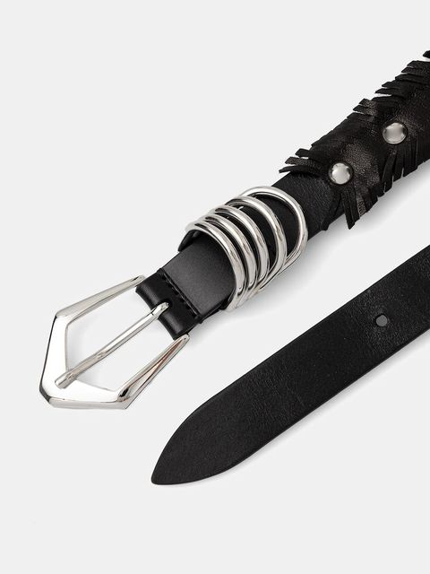 IRO pasek skórzany WM50STING damski kolor czarny STING - zdjęcie produktu nr 2