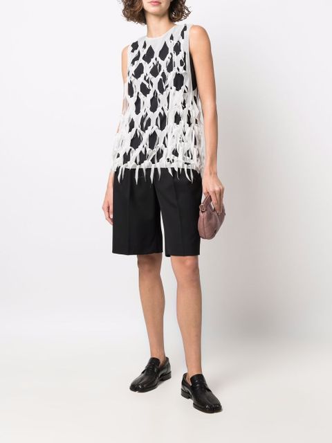 Maison Margiela layered cut-out vest top - Neutrals - zdjęcie produktu nr 2