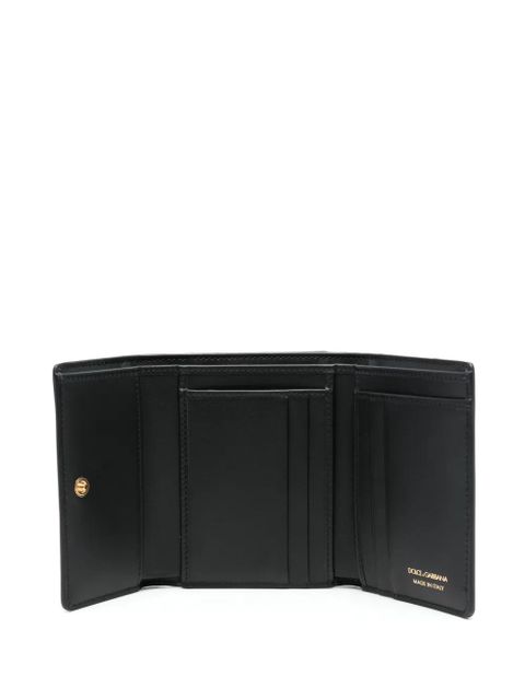 Dolce & Gabbana logo-plaque wallet - Black