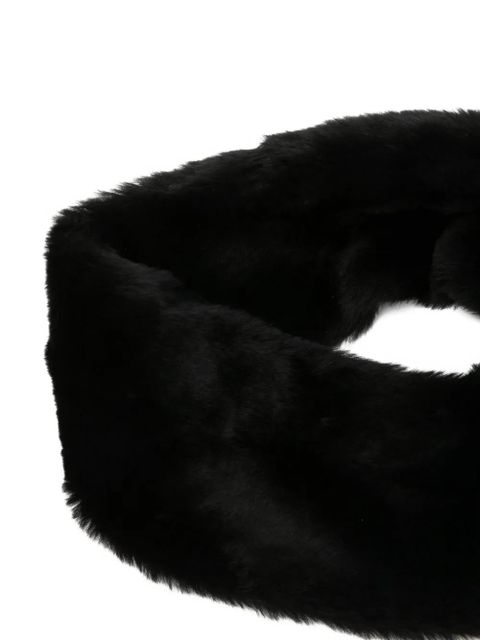 TOTEME shearling headband - Black