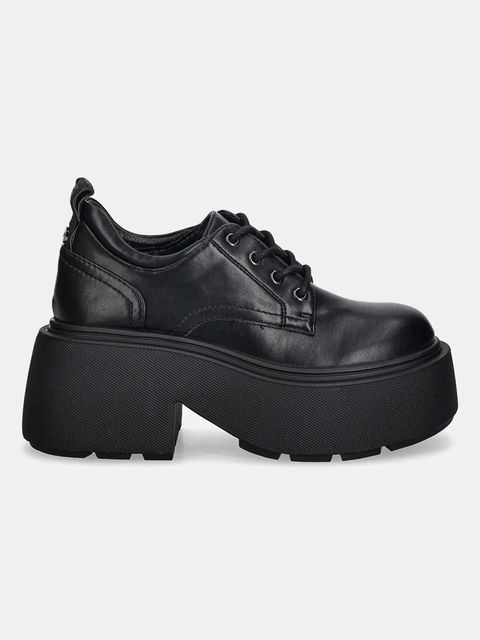 Buffalo półbuty Vicious Lace Up Lo damskie kolor czarny na platformie 1622483-BLK