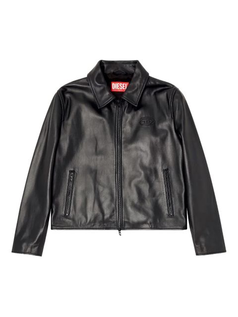 Diesel L-Amar-Fem-S2 leather jacket - Black - zdjęcie produktu nr 1