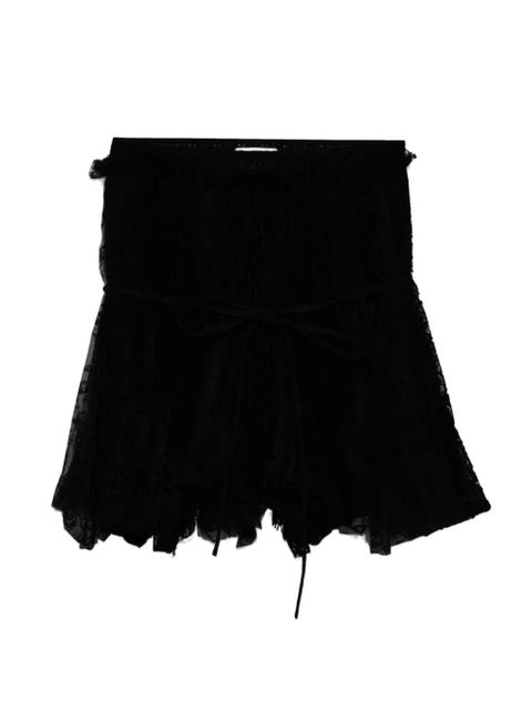 JW Anderson lace-panelled mini skirt - Black - zdjęcie produktu nr 1