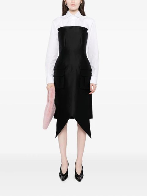 SHUSHU/TONG asymmetric-hem dress - Black - zdjęcie produktu nr 2