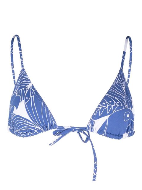 ERES Carlos bird-print bikini top - Blue - zdjęcie produktu nr 1