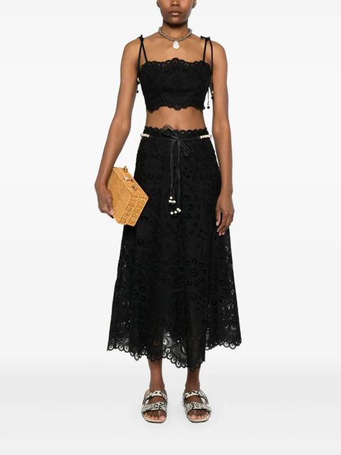 ZIMMERMANN Rhiannon crop top - Black - zdjęcie produktu nr 2