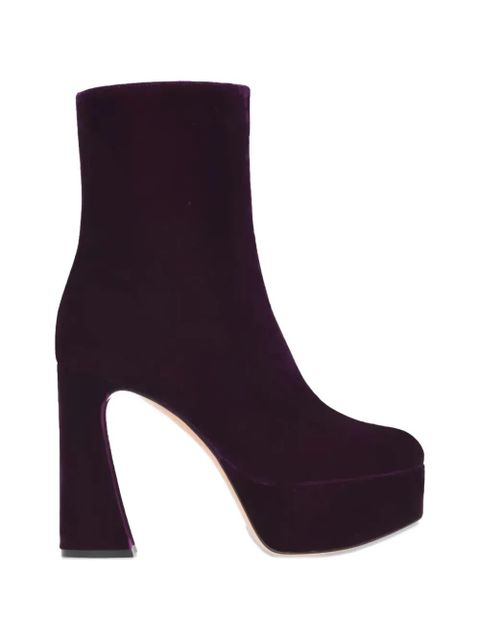 Gianvito Rossi block-heel boots - Purple - zdjęcie produktu nr 2