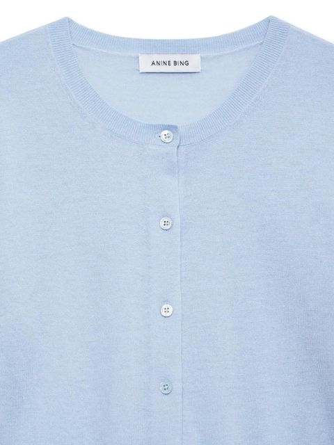 ANINE BING moni cropped cardigan - Blue - zdjęcie produktu nr 2