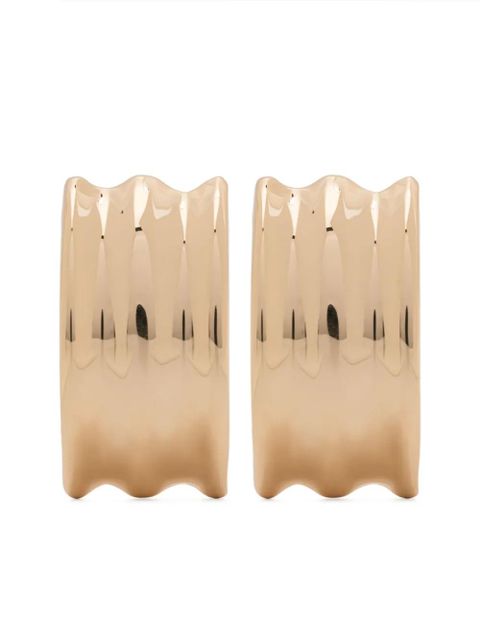 Self-Portrait ridged earrings - Gold - zdjęcie produktu nr 1