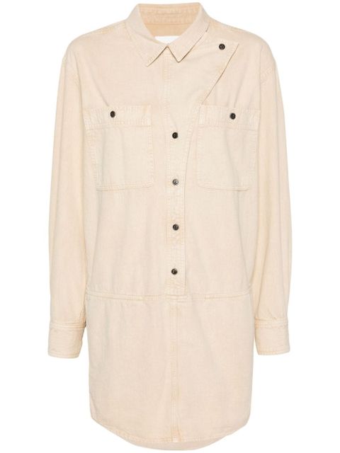 MARANT ÉTOILE Ilaya denim dress - Neutrals - zdjęcie produktu nr 1