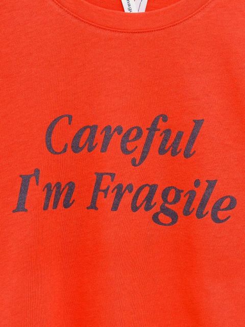 Gimaguas Careful graphic-print T-shirt - Red