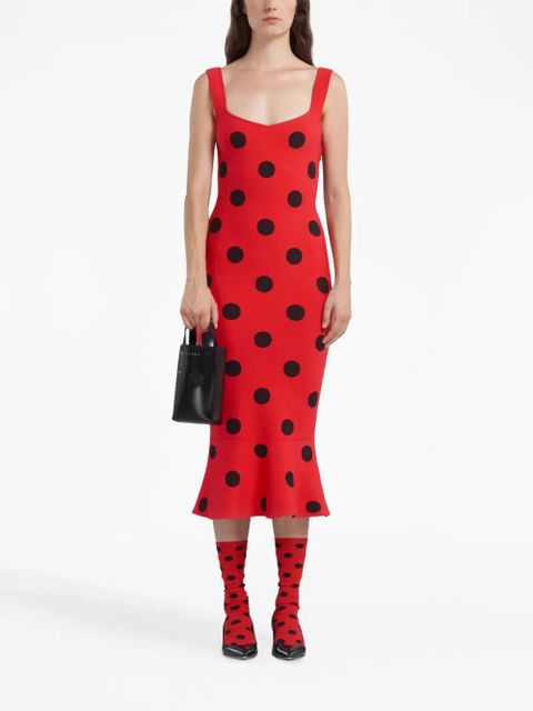 Marni nano Museo leather tote bag - Black - zdjęcie produktu nr 2